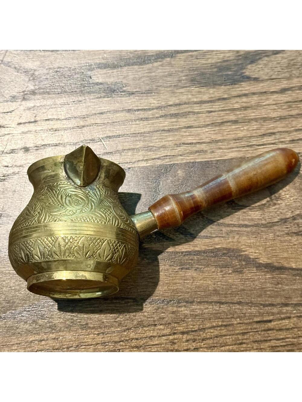 Vintage Metal Brass Turkish Coffee ~ Tea Pot